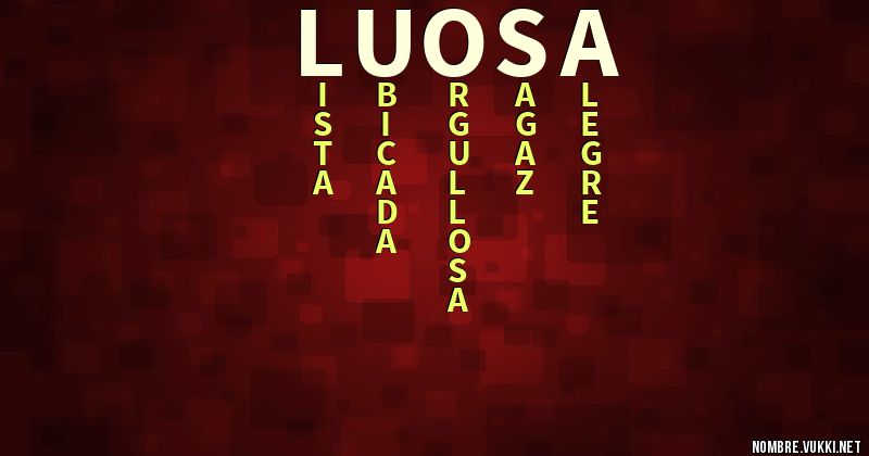 Acróstico luosa