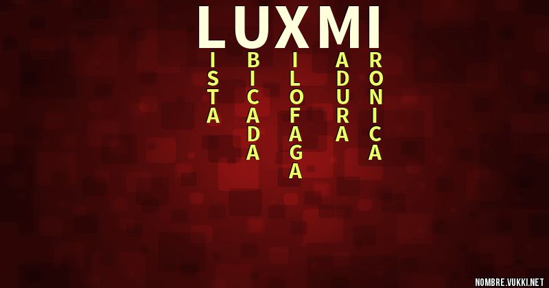 Acróstico luxmi