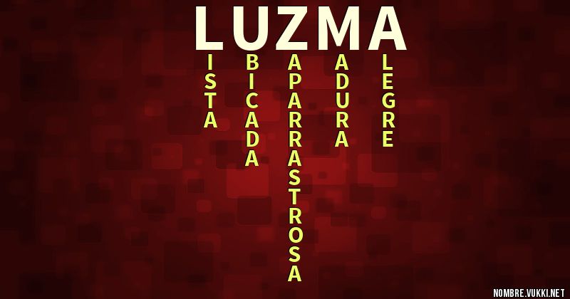Acróstico luzma