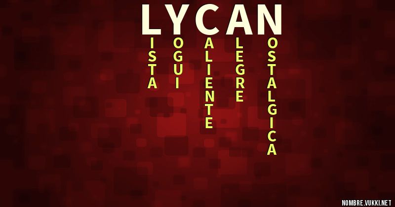 Acróstico lycan