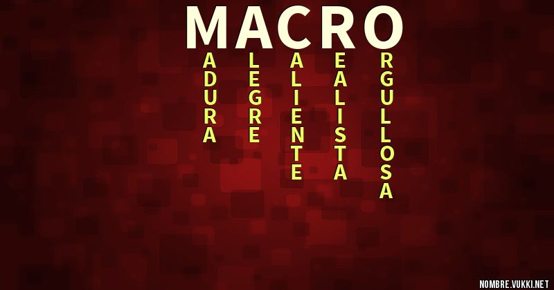 Acróstico macro