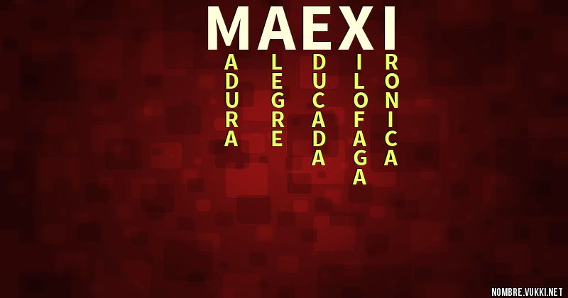 Acróstico maexi