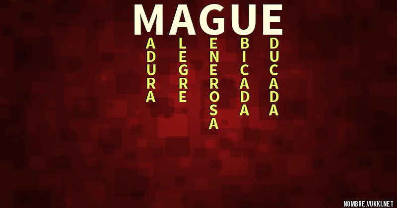 Acróstico mague