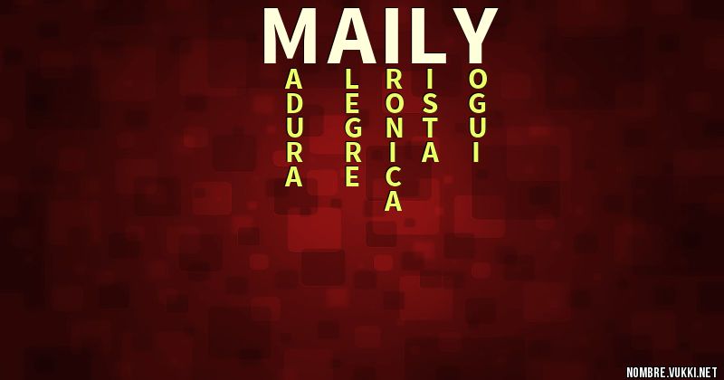 Acróstico maily