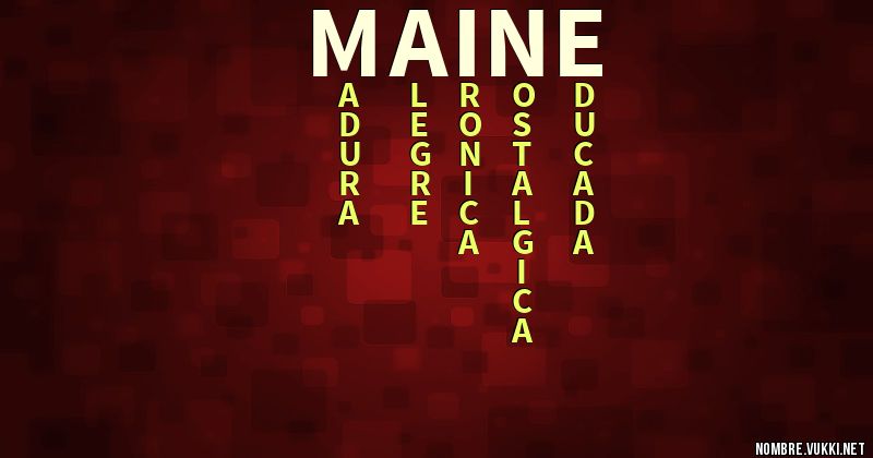 Acróstico maine