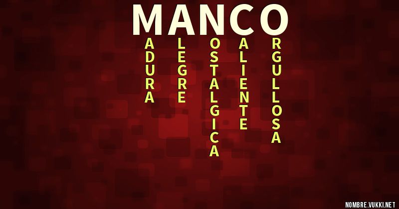 Acróstico manco