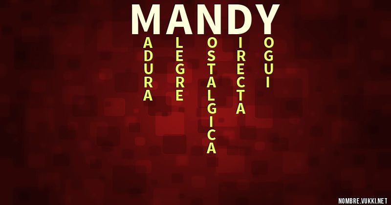 Acróstico mandy