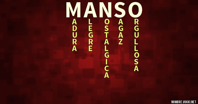 Acróstico manso