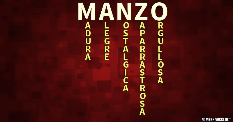 Acróstico manzo