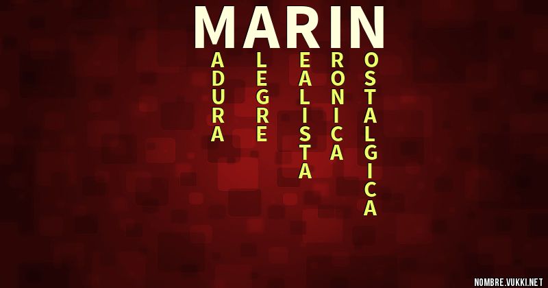 Acróstico marín