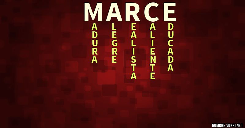 Acróstico marce