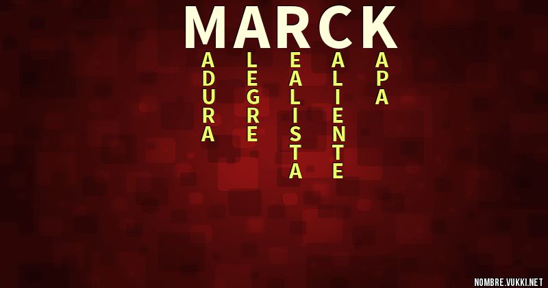Acróstico marck