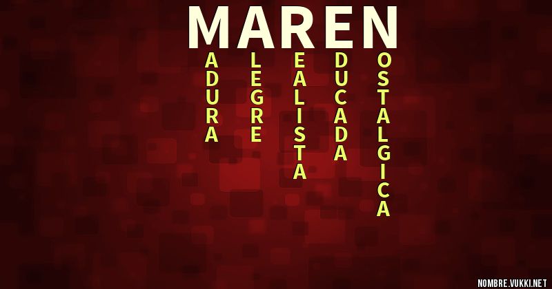 Acróstico maren