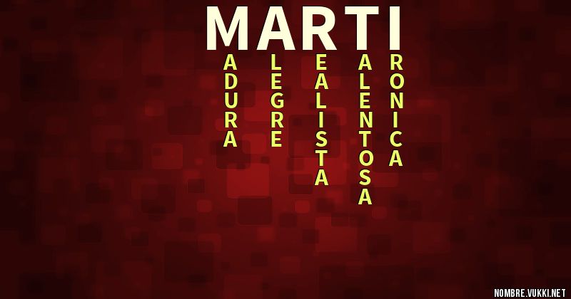 Acróstico marti