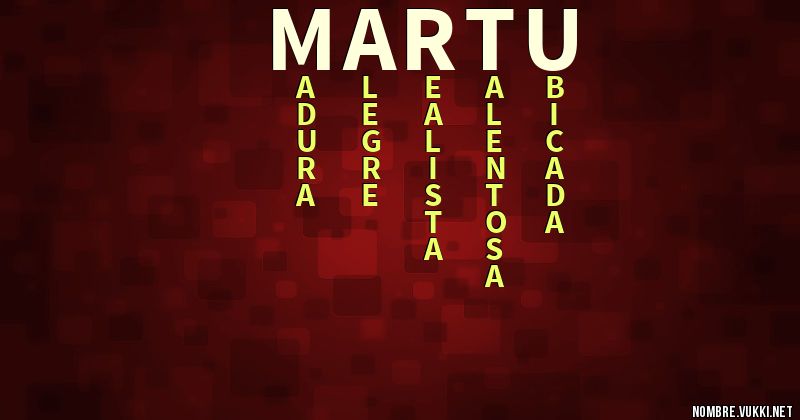 Acróstico martu