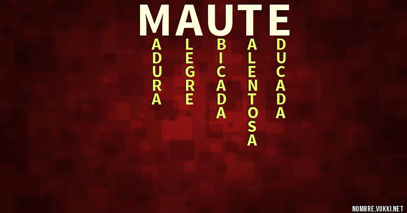 Acróstico maute