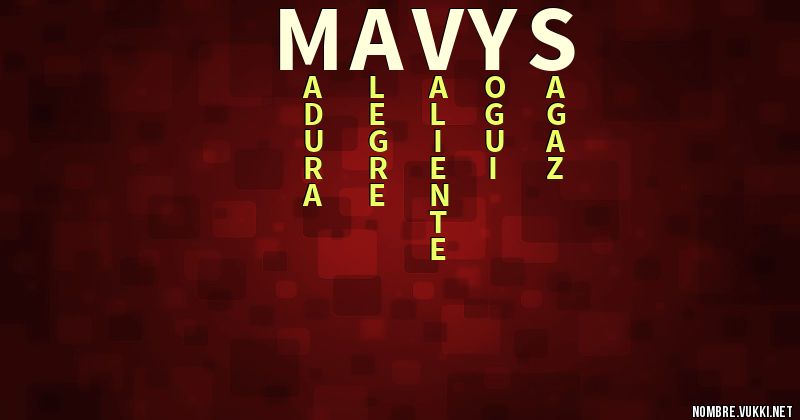 Acróstico mavys