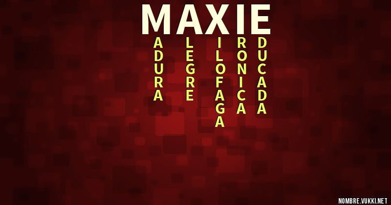 Acróstico maxie