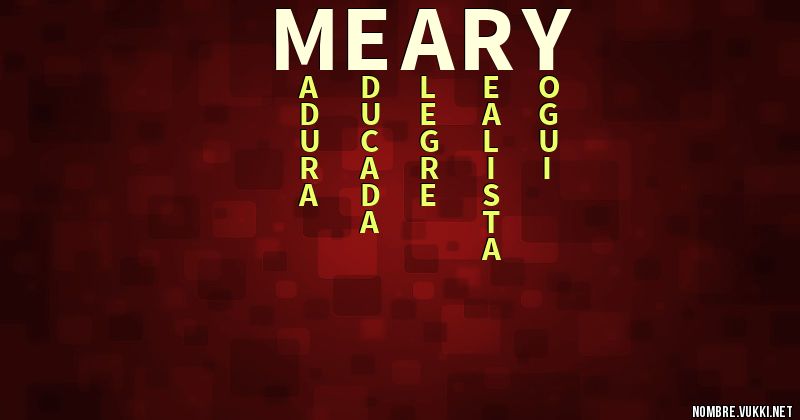 Acróstico meary