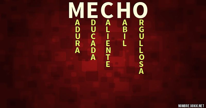 Acróstico mecho
