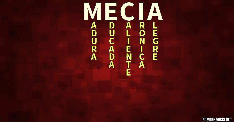 Acróstico mecia