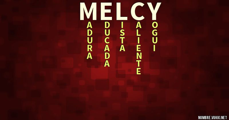 Acróstico melcy