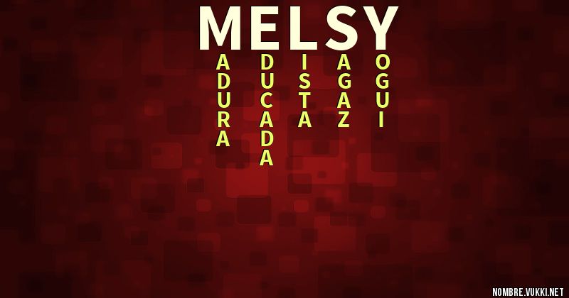 Acróstico melsy