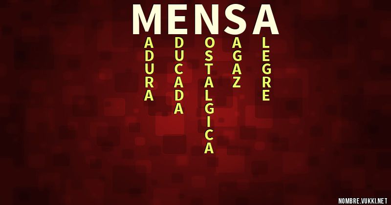 Acróstico mensa