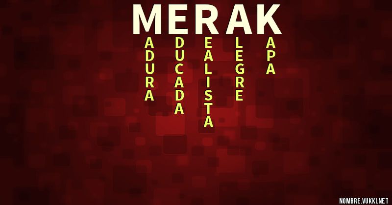 Acróstico merak