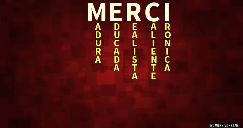 Acróstico merci