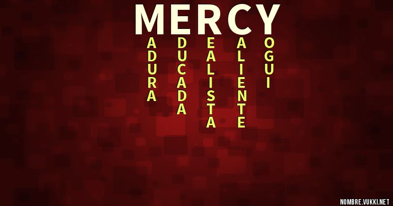 Acróstico mercy