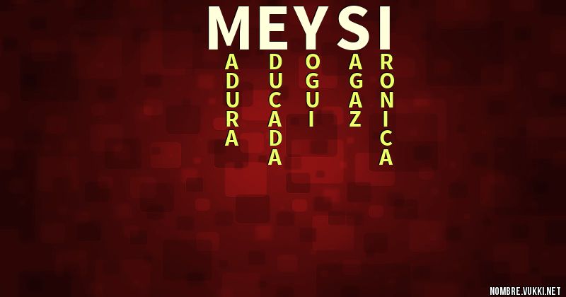 Acróstico meysi