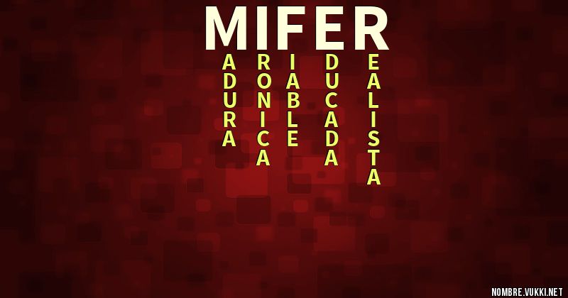Acróstico mifer