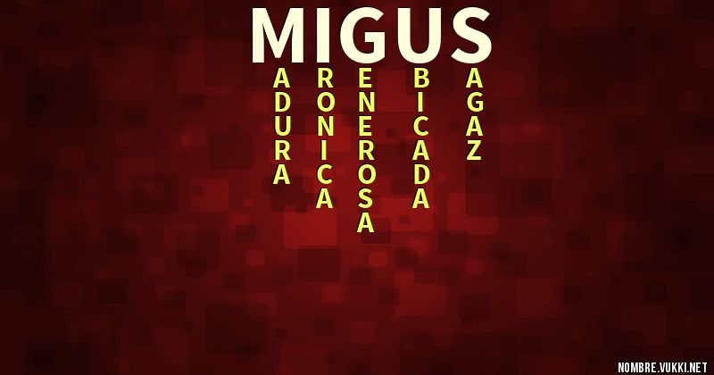 Acróstico migus