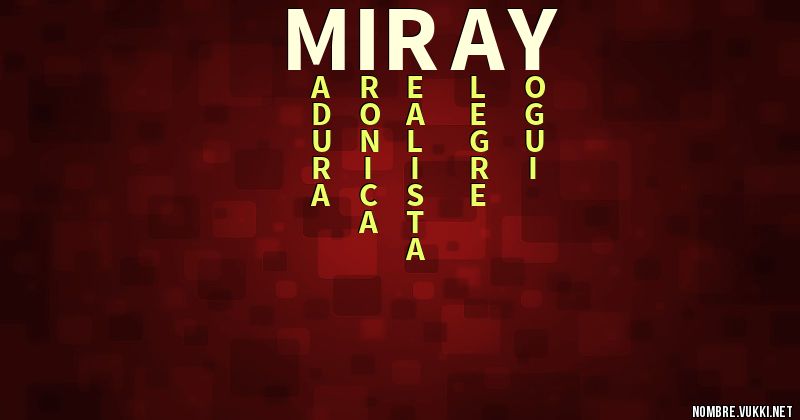 Acróstico miray