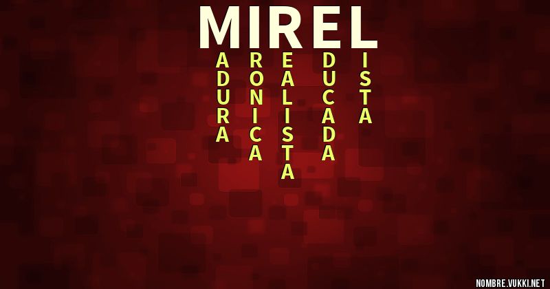 Acróstico mirel