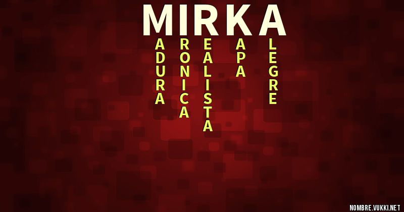 Acróstico mirka