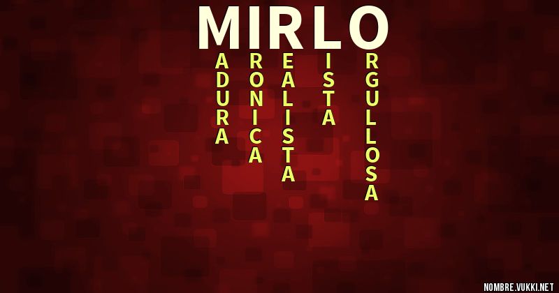 Acróstico mirlo