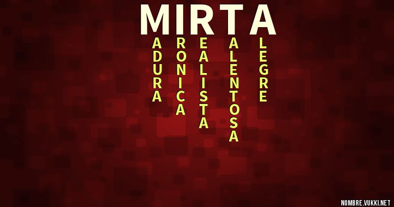 Acróstico mirta