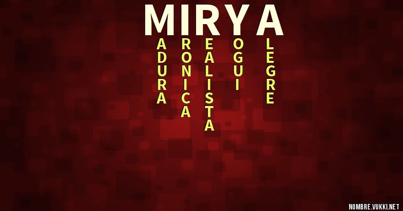 Acróstico mirya
