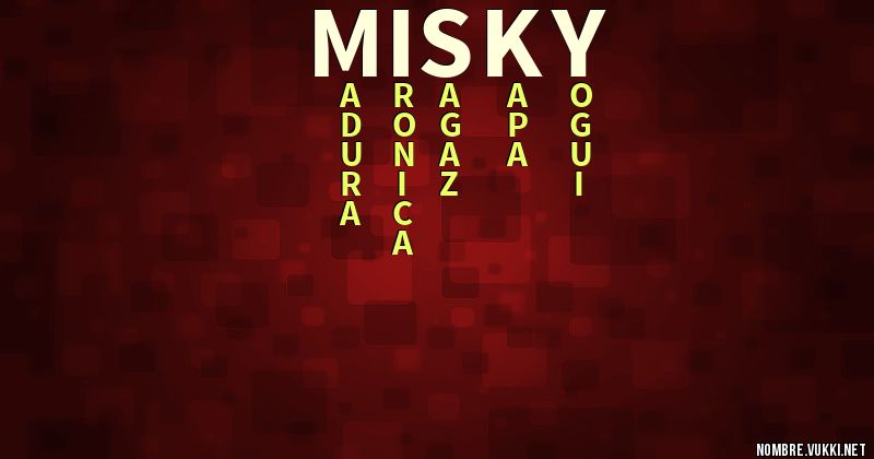 Acróstico misky