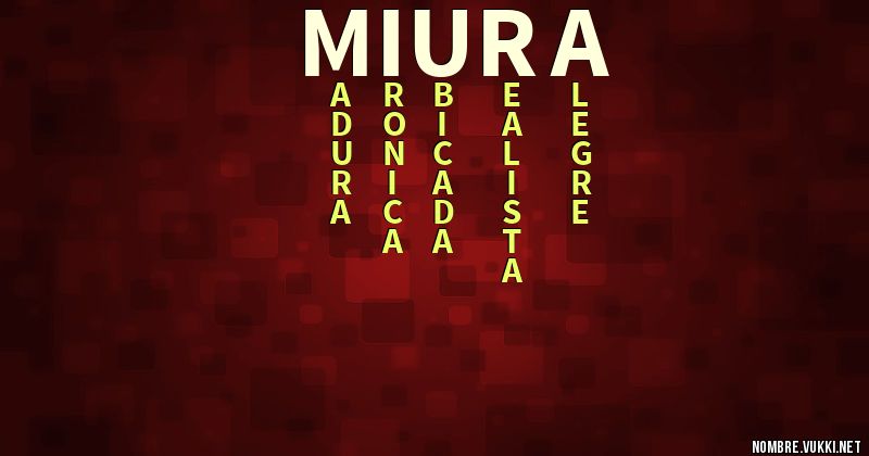 Acróstico miura