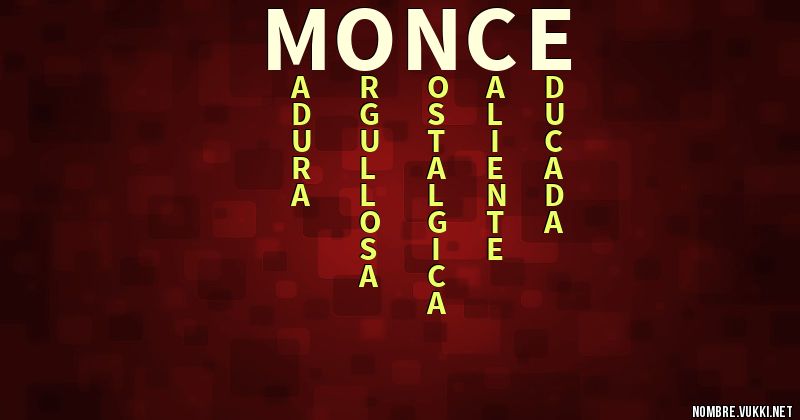 Acróstico monce