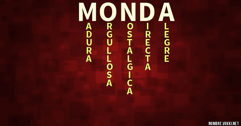 Acróstico monda