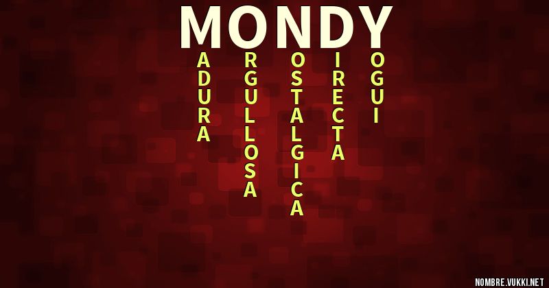 Acróstico mondy