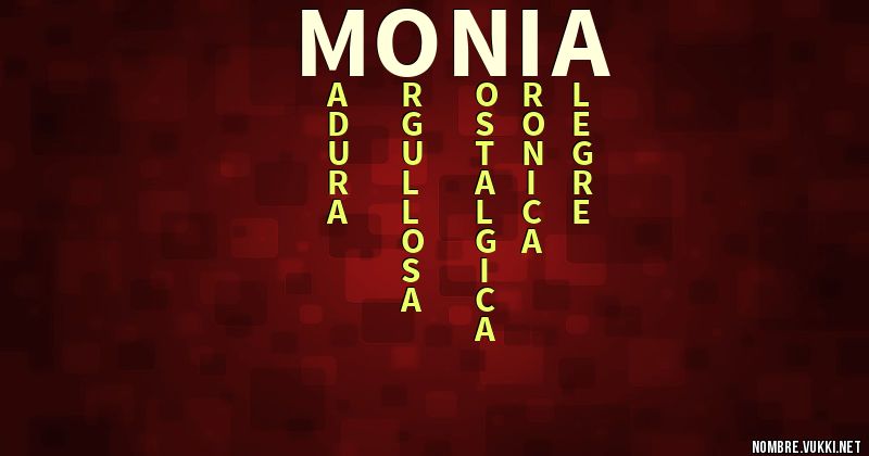 Acróstico monia