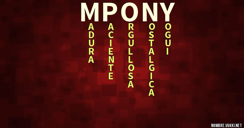 Acróstico mpony2021