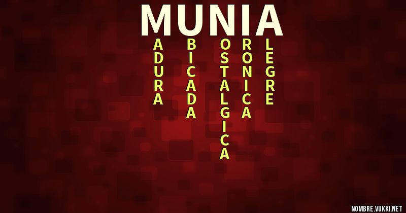 Acróstico munia