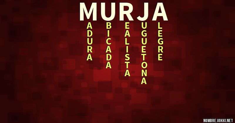 Acróstico murja