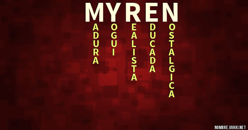 Acróstico myren